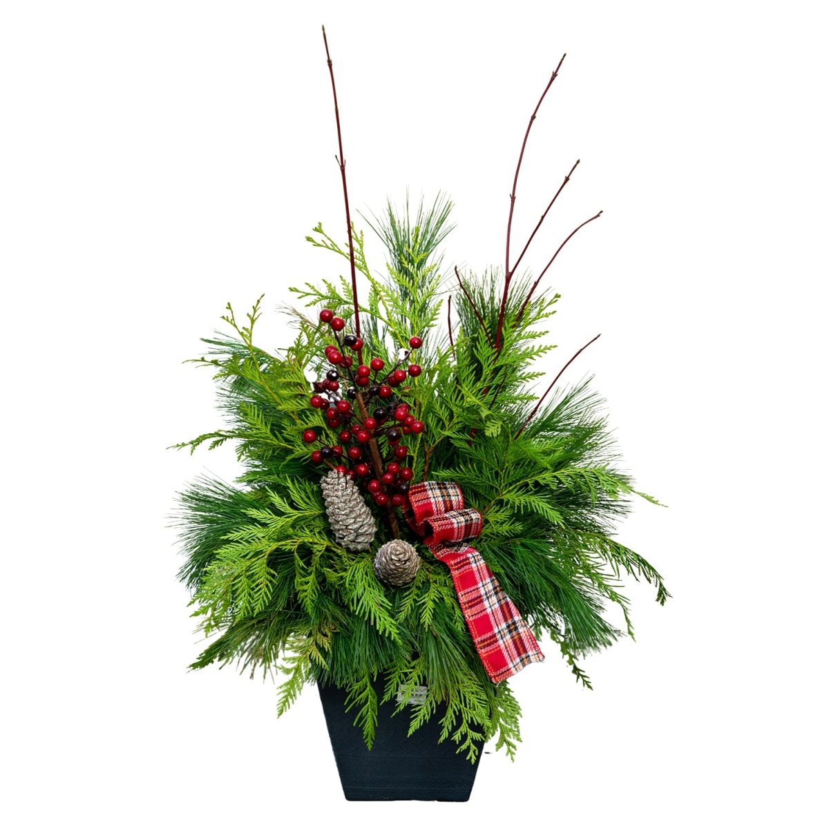 Classic Winter Porch Pot - LandscapeDirect