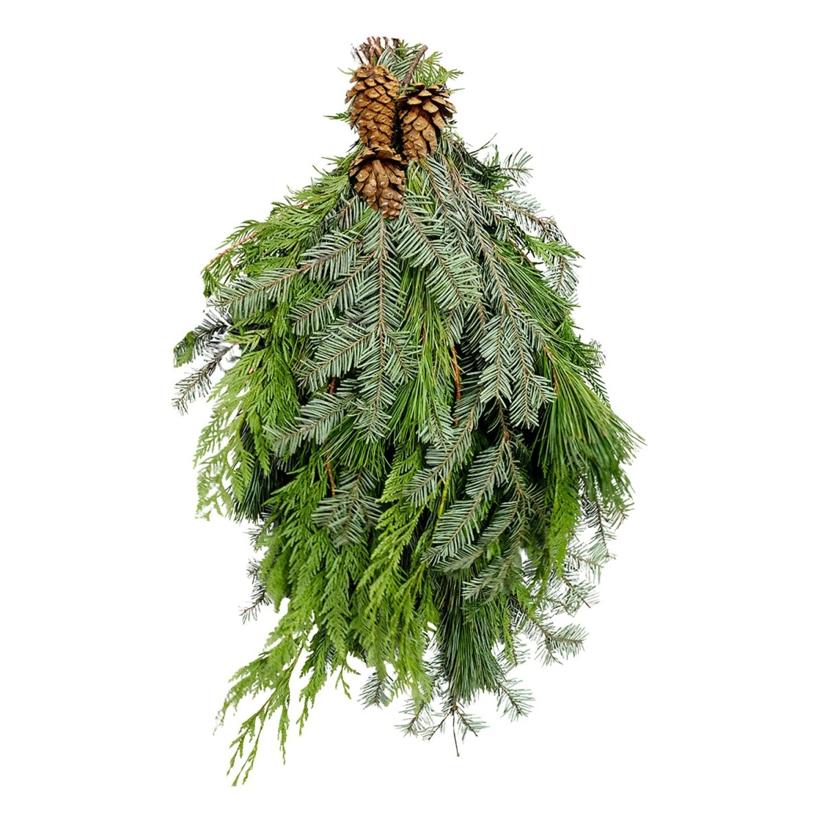 Traditional Evergreen Door Swag - 28 Inch - LandscapeDirect